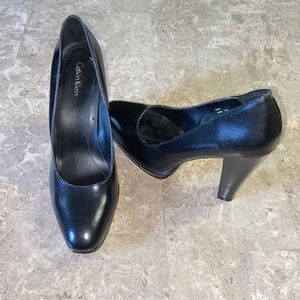 Calvin Klein Black Heels Classy Gorgeous 7.5 M